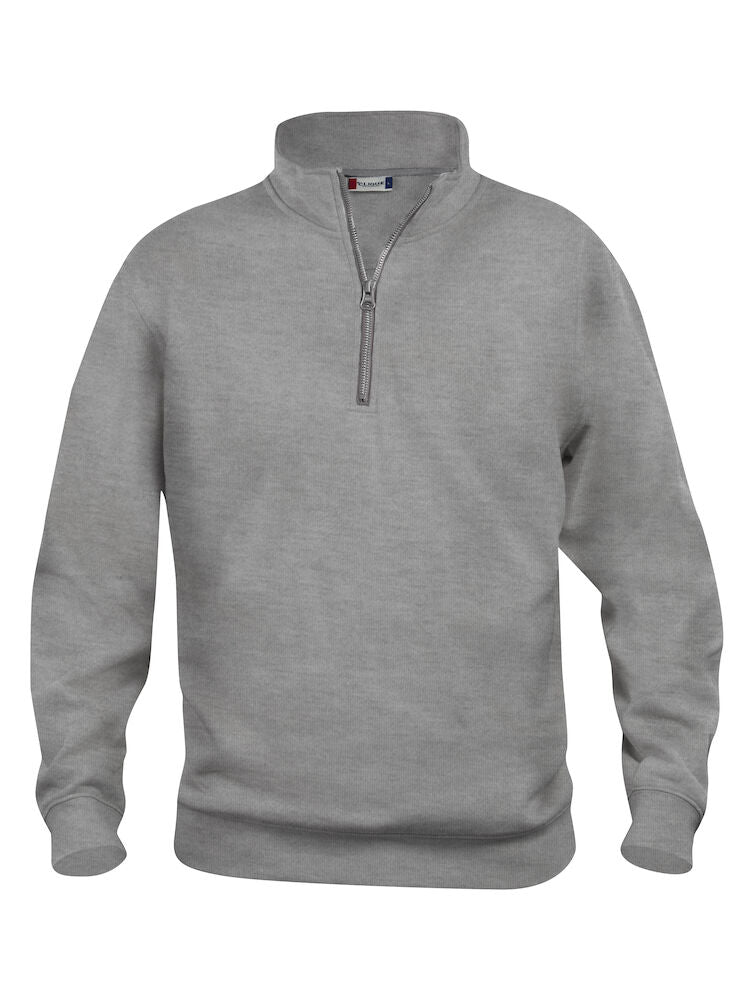 Basic Half Zip - Grey Melange