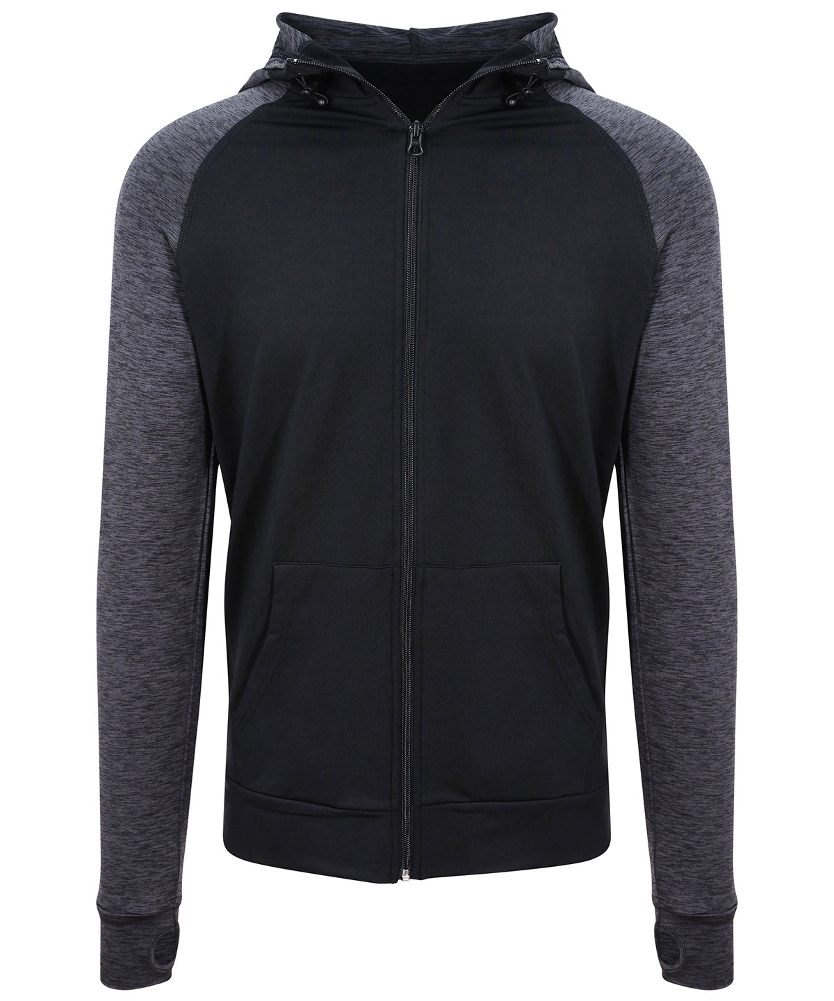Cool Contrast Zoodie - Black/Black Slate Melange