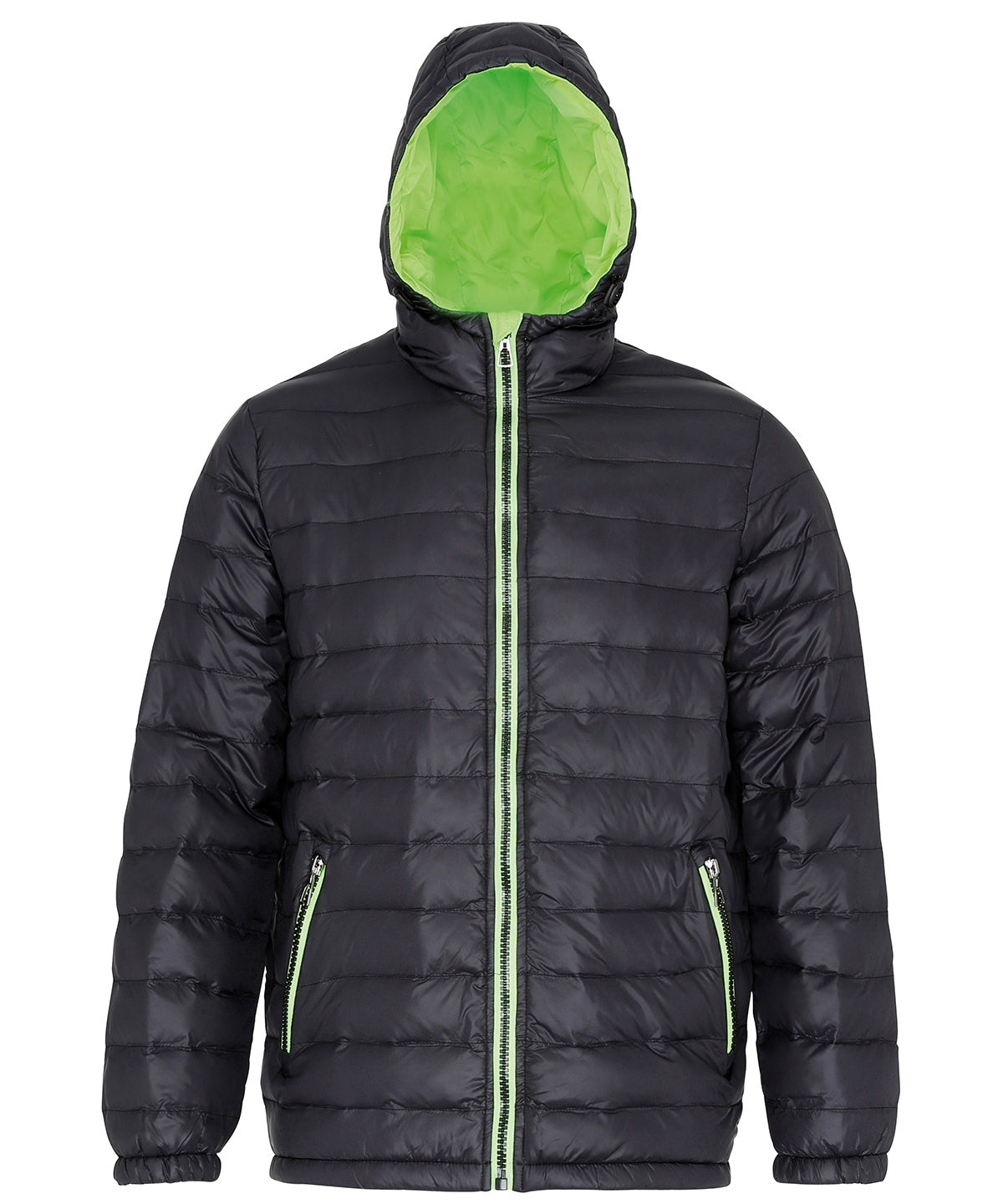 Padded jacket - Black/Lime