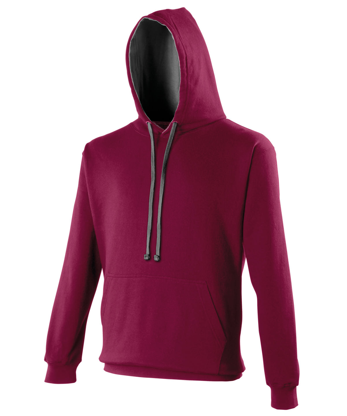 Varsity hoodie - Burgundy/Charcoal