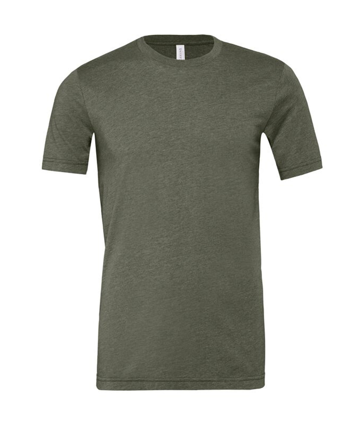 Unisex heather CVC short sleeve t-shirt - Heather Military Green