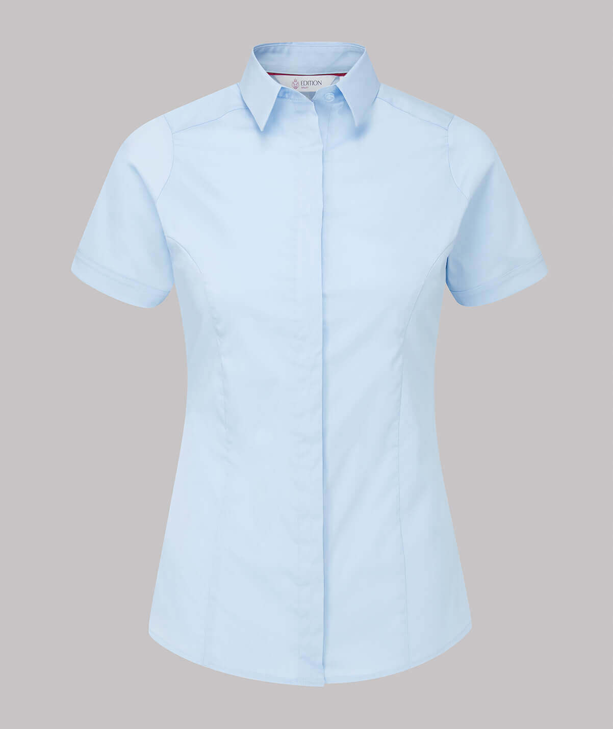 Orla Short Sleeve Ladies Blouse - Light Blue
