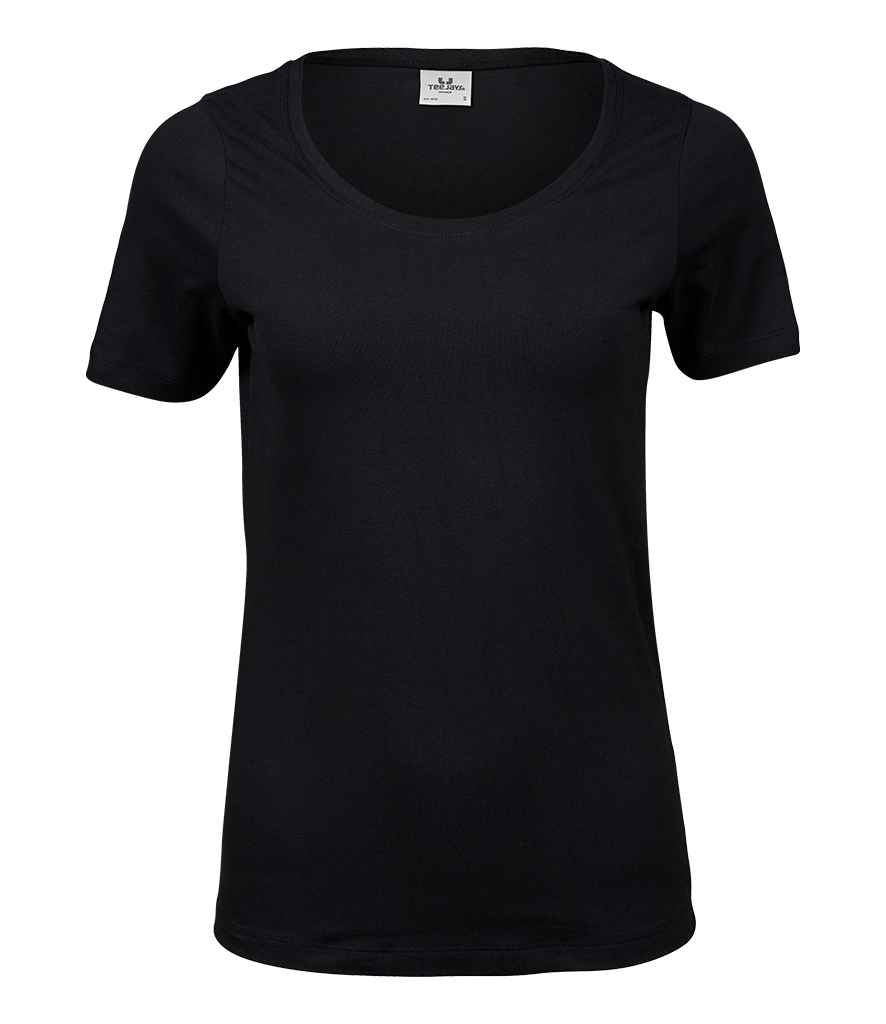 Tee Jays Ladies Stretch T-Shirt - Black