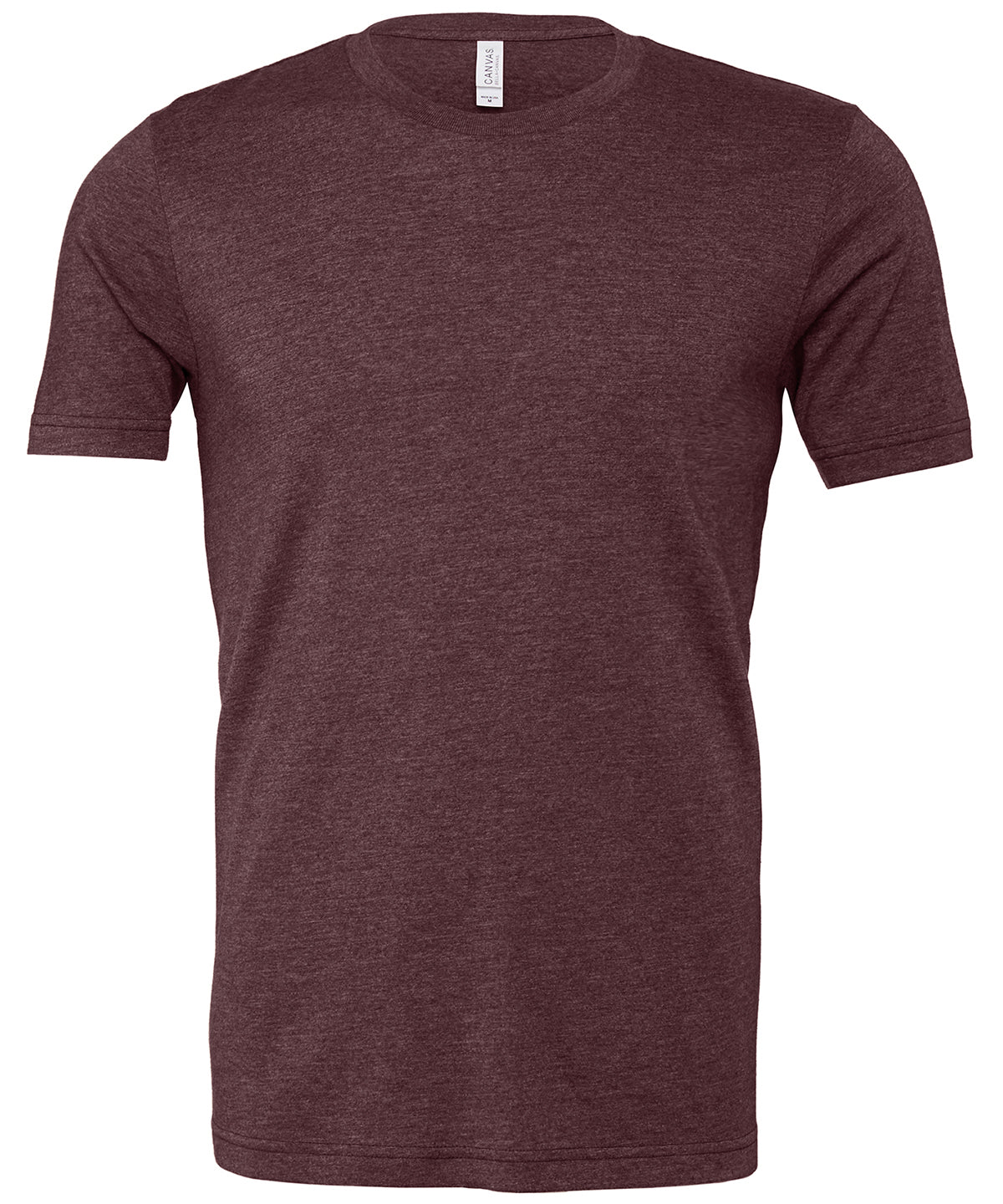 Unisex heather CVC short sleeve t-shirt - Heather Maroon