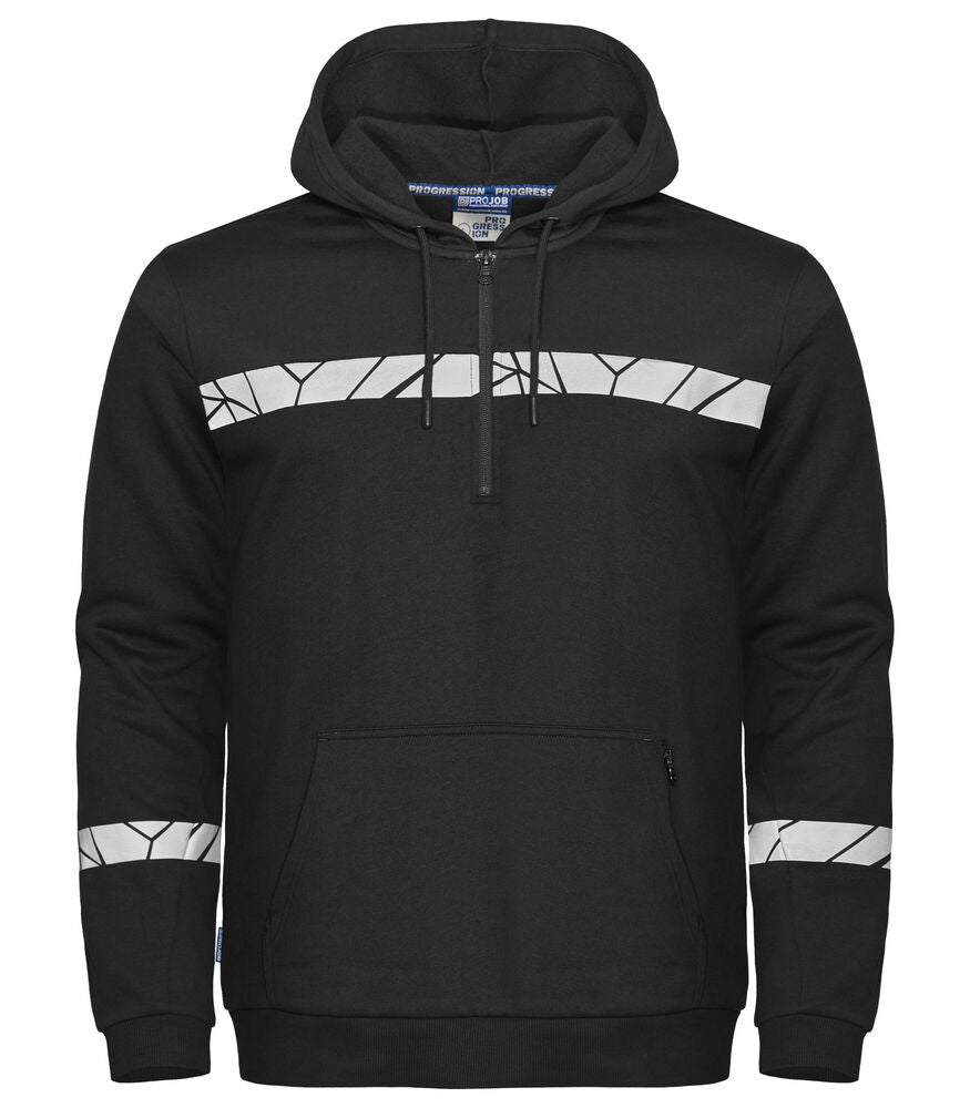 7104 HOODJACKET 1/2 ZIP
7104 HOODJACKET 1/2 ZIP 9910-VIZ - Black