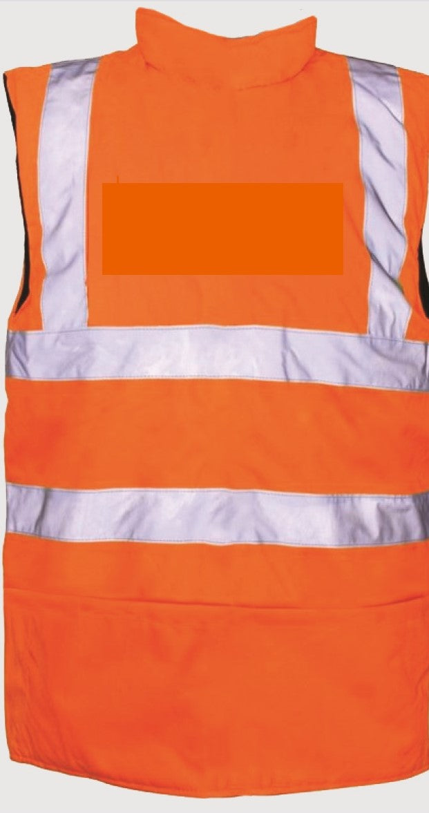 Supertouch Hi Vis Orange Reversible Bodywarmer