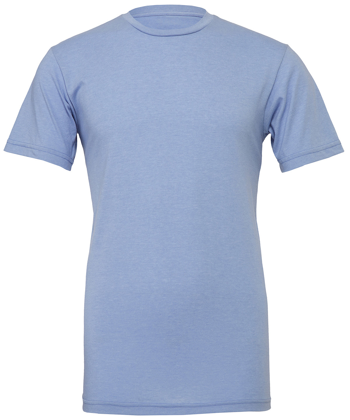 Unisex heather CVC short sleeve t-shirt - Heather Blue