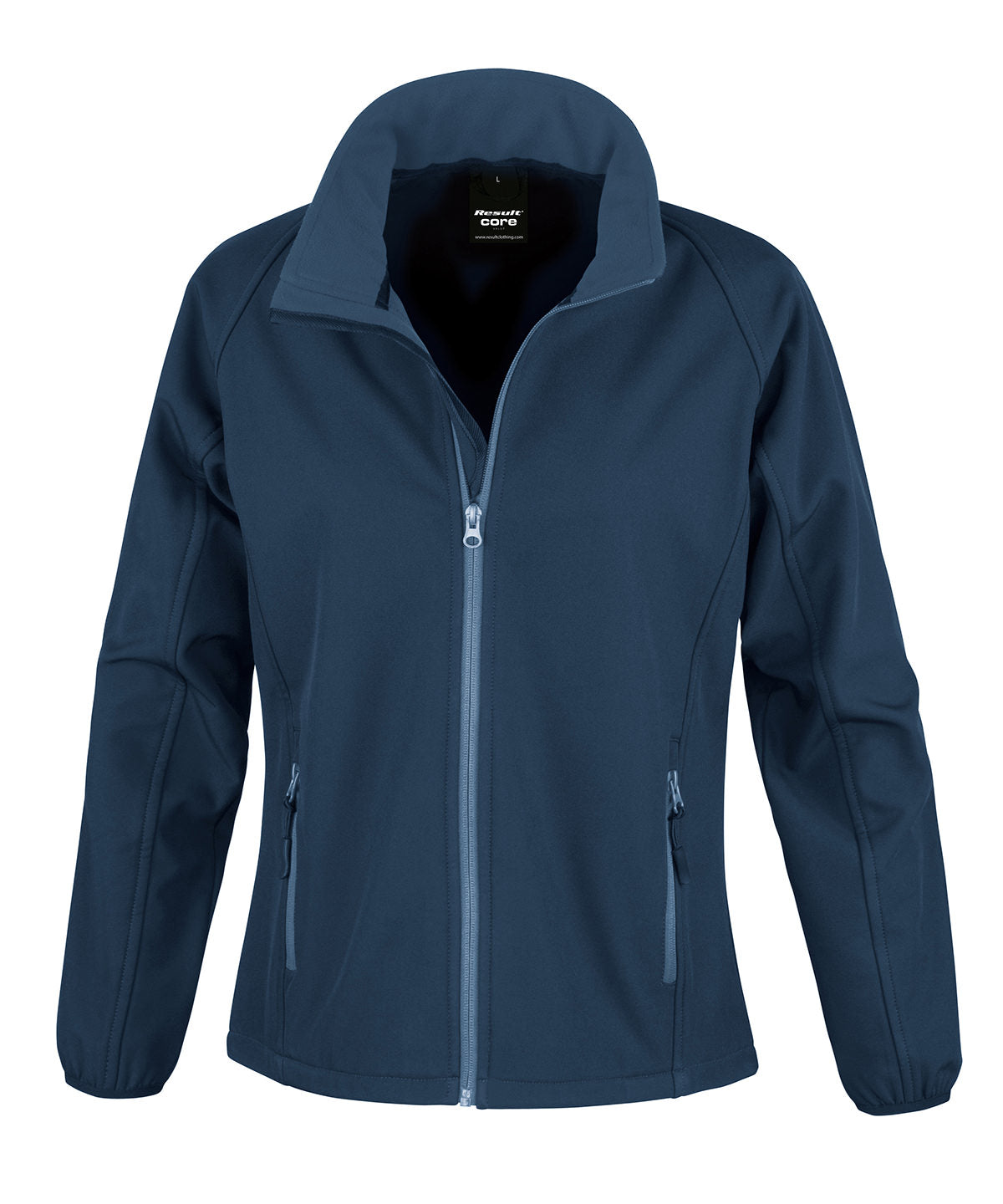 Women's Core printable softshell jacket - Navy/Navy
