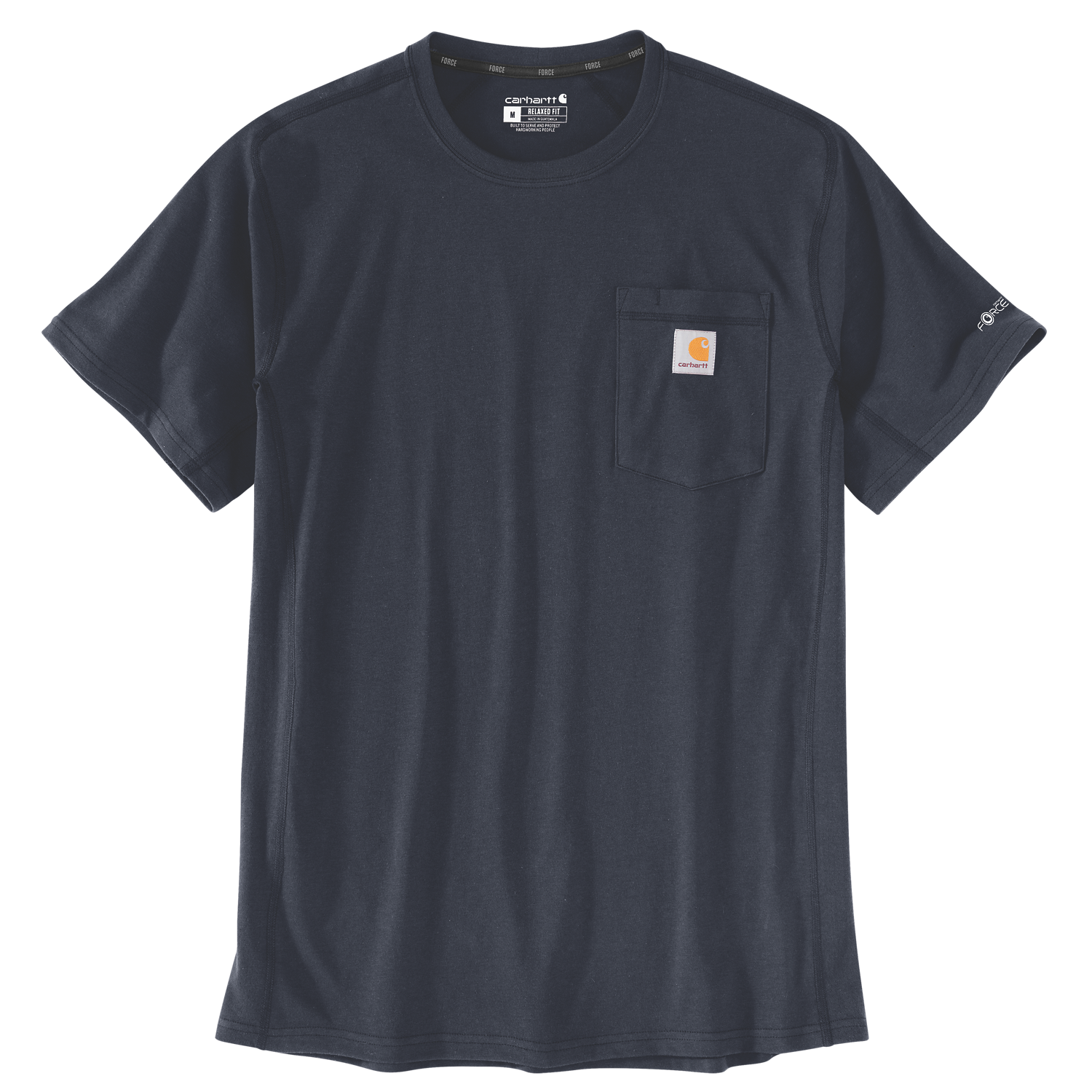 Carhartt Force Relaxed Fit Midweight Short-Sleeve Pocket T-Shirt - Navy