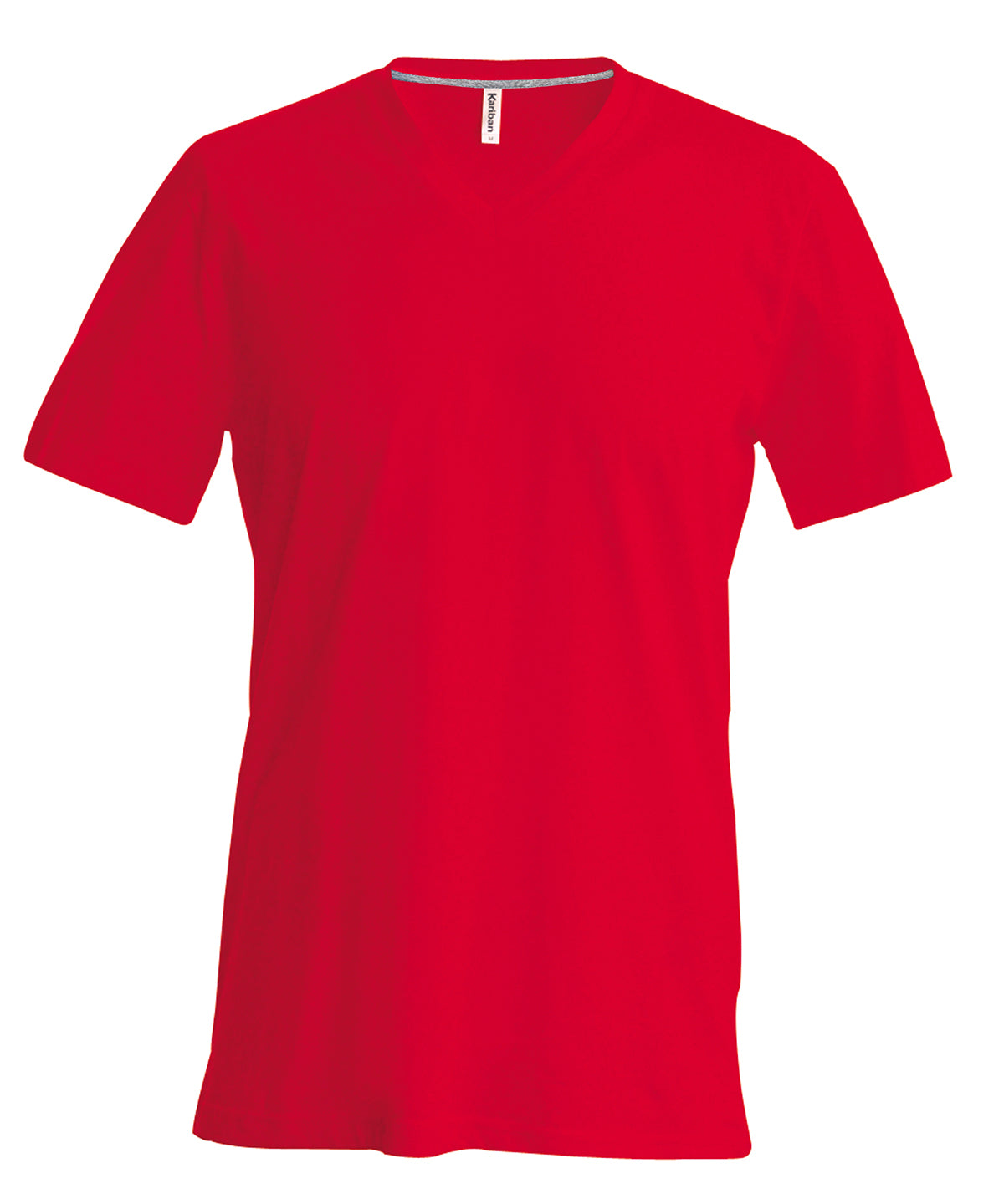 Men's short-sleeved V-neck T-shirt - Red