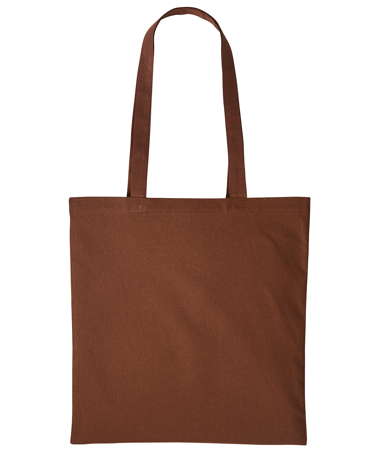 Cotton shopper long handle - Dark Brown