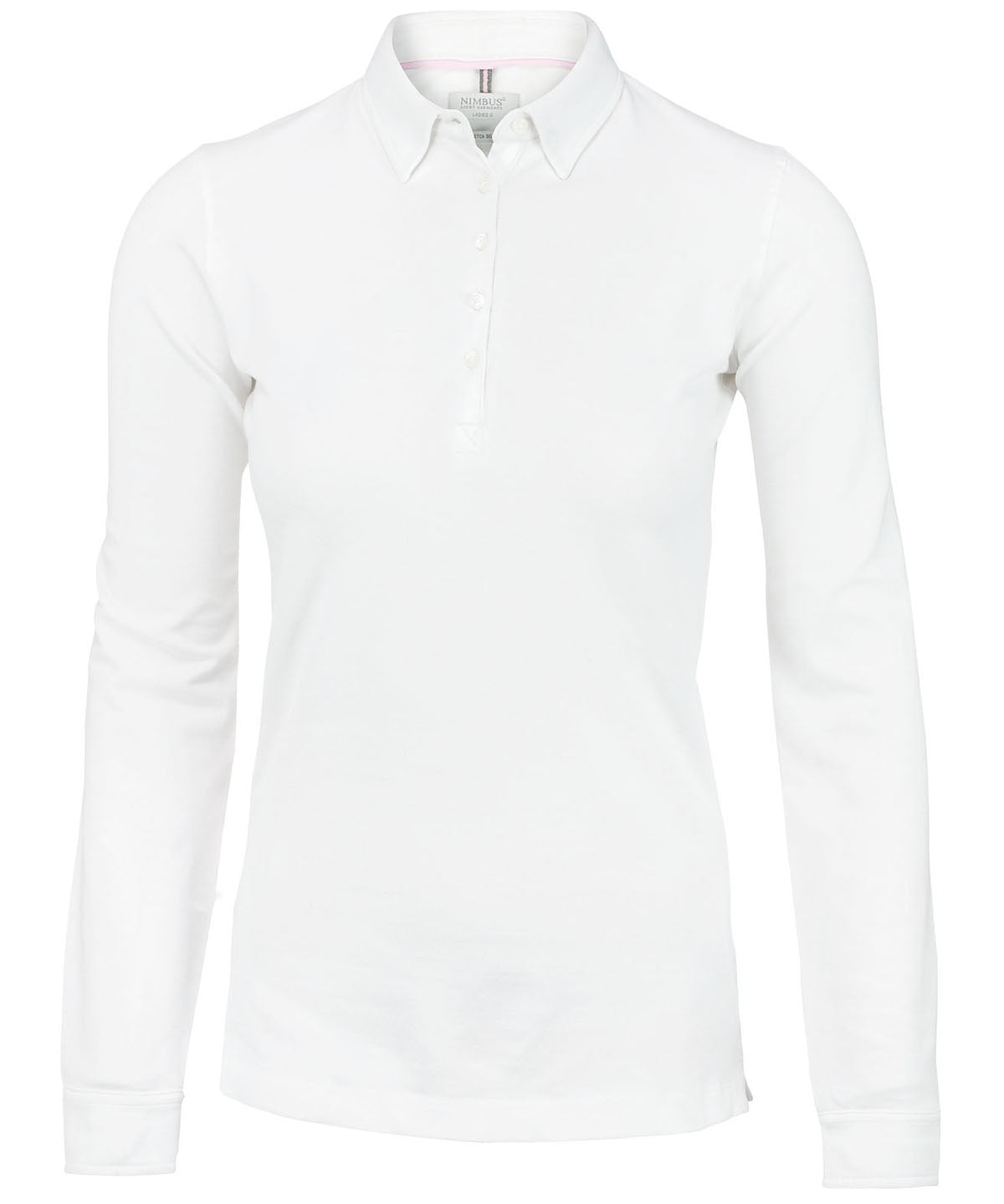 Women's Carlington deluxe long sleeve polo - White
