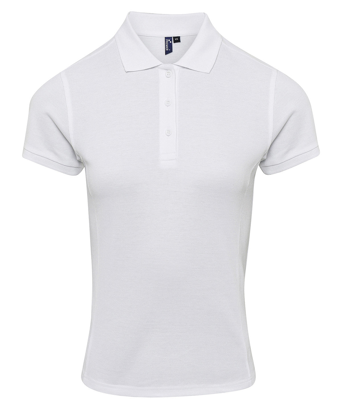 Women's Coolchecker plus piqué polo with CoolPlus® - White