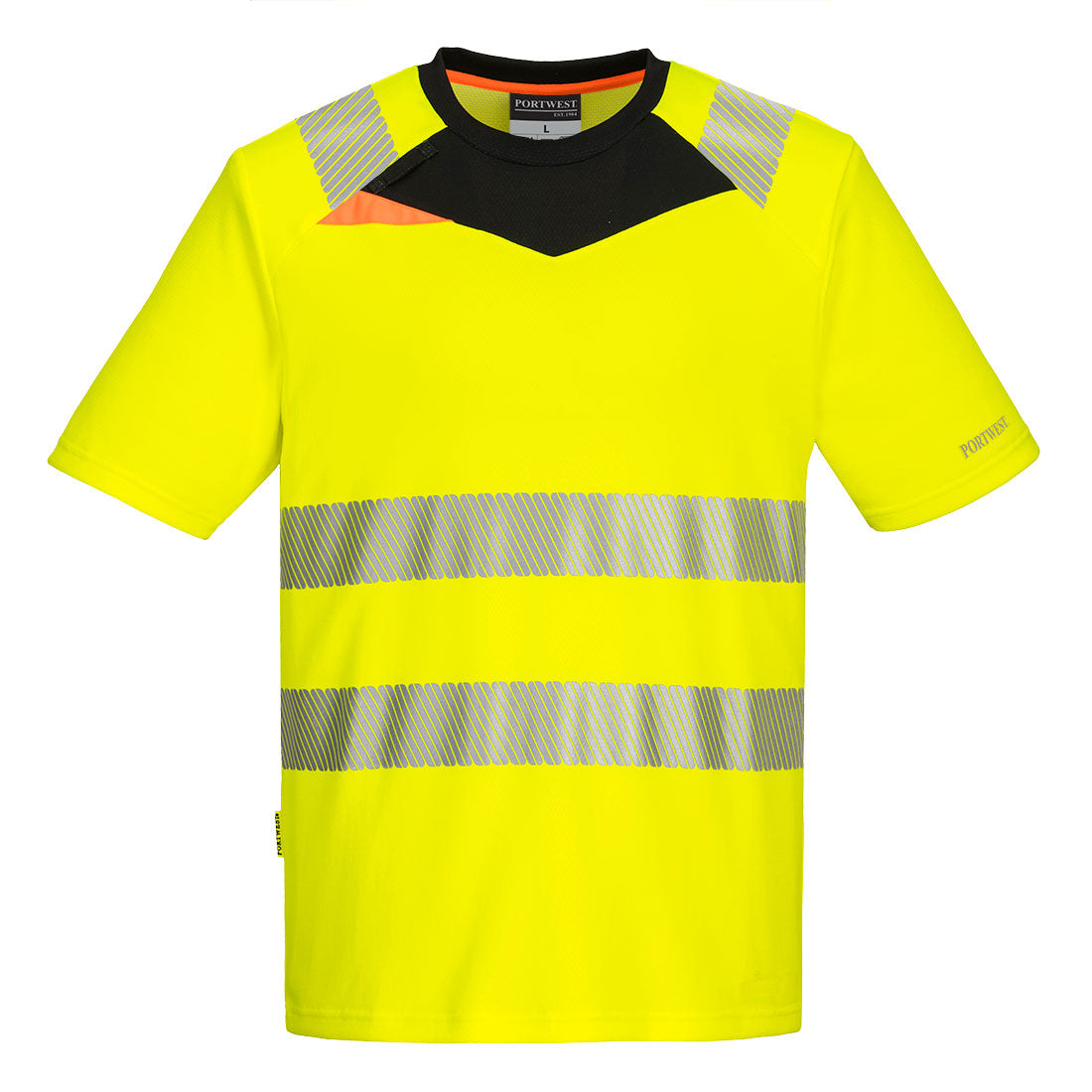 DX4 Hi-Vis T-Shirt S/S  - Yellow/Black