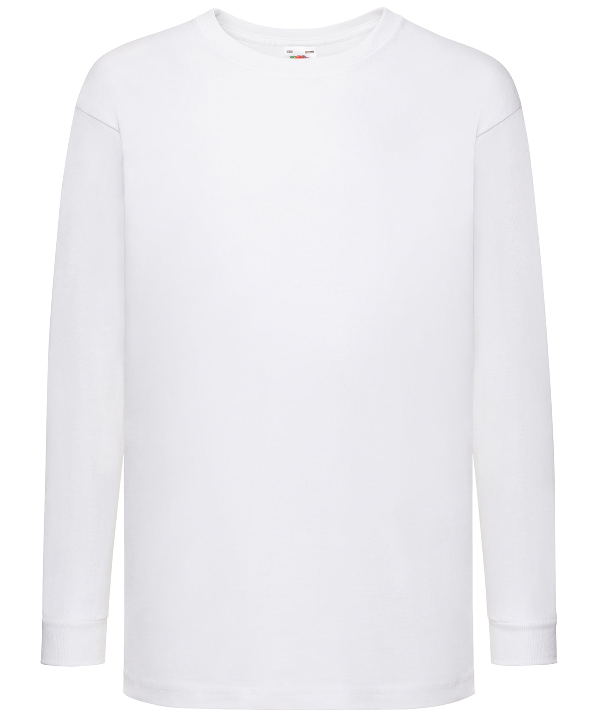 Kids long sleeve valueweight T - White