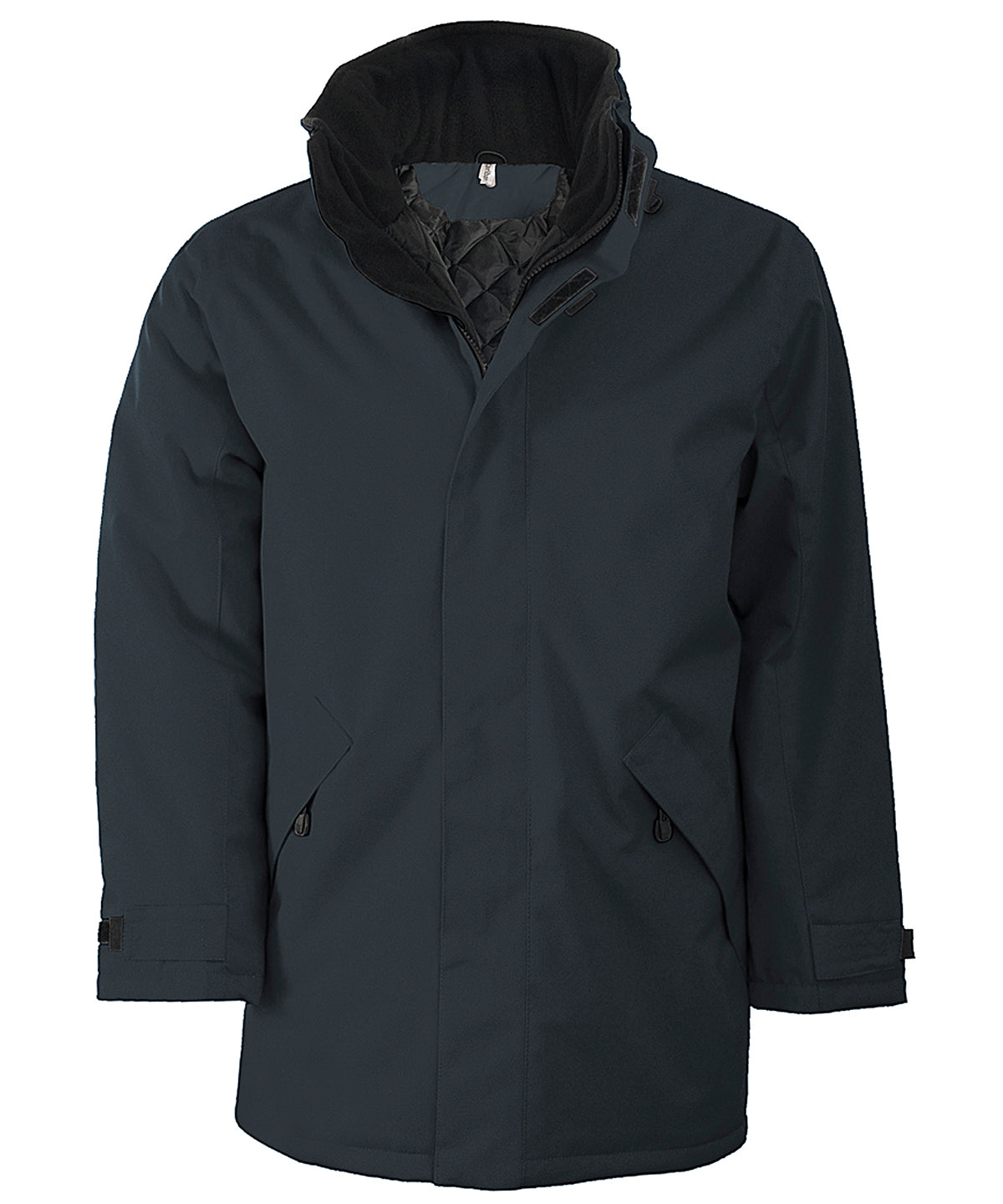 Quilted parka - Dark Grey/Black