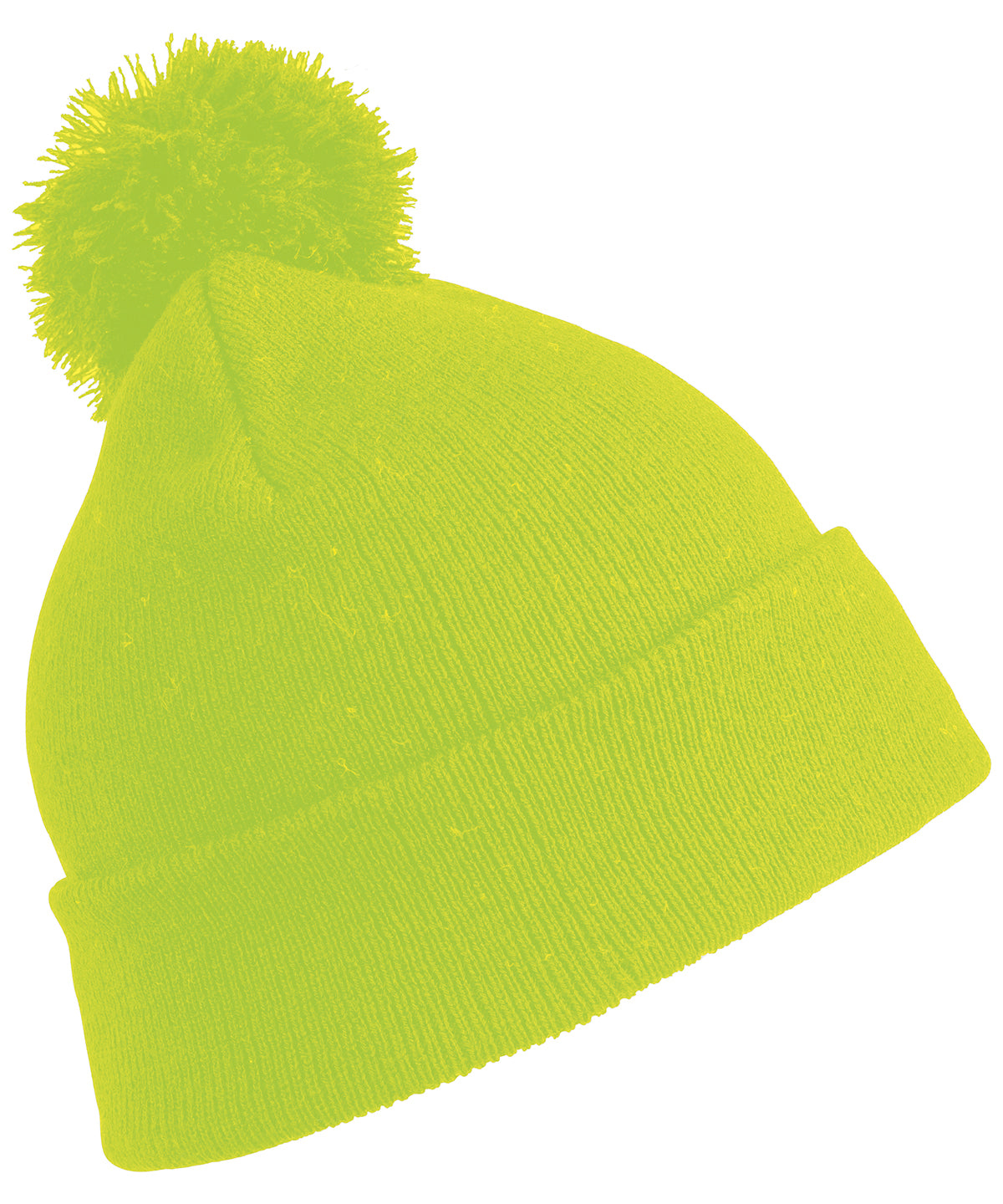 Pom Pom Beanie - Flo Yellow