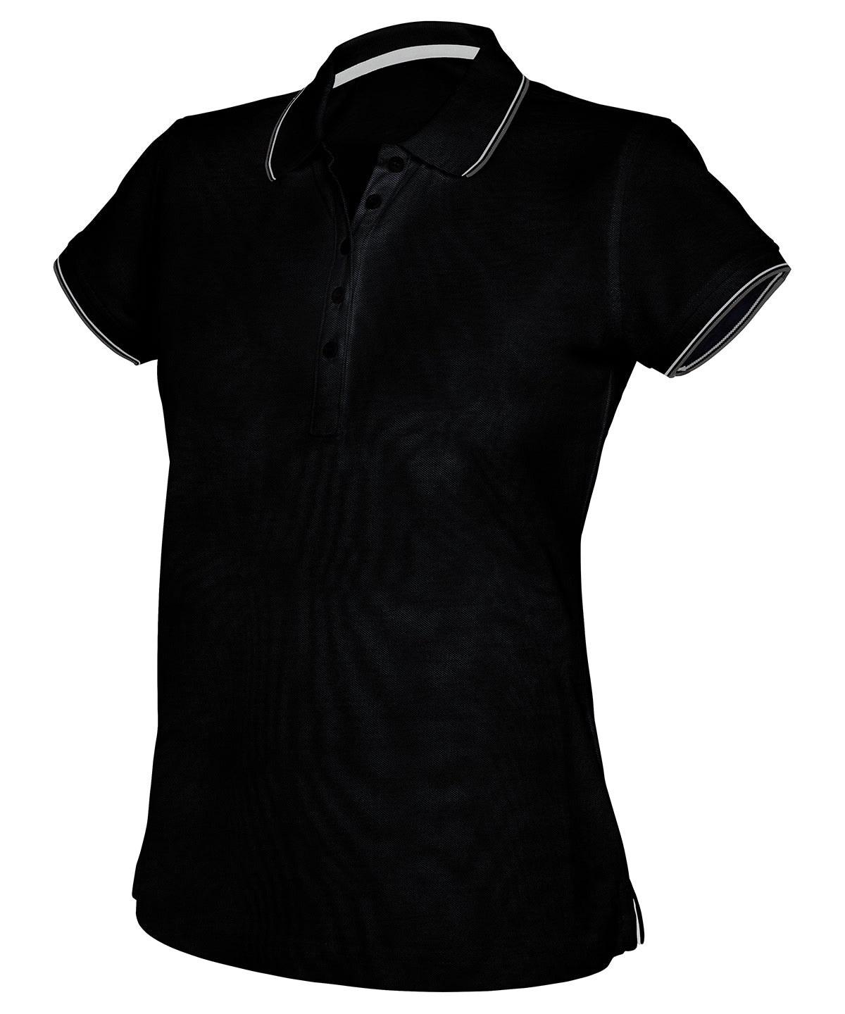 Women's short sleeve polo shirt - Black