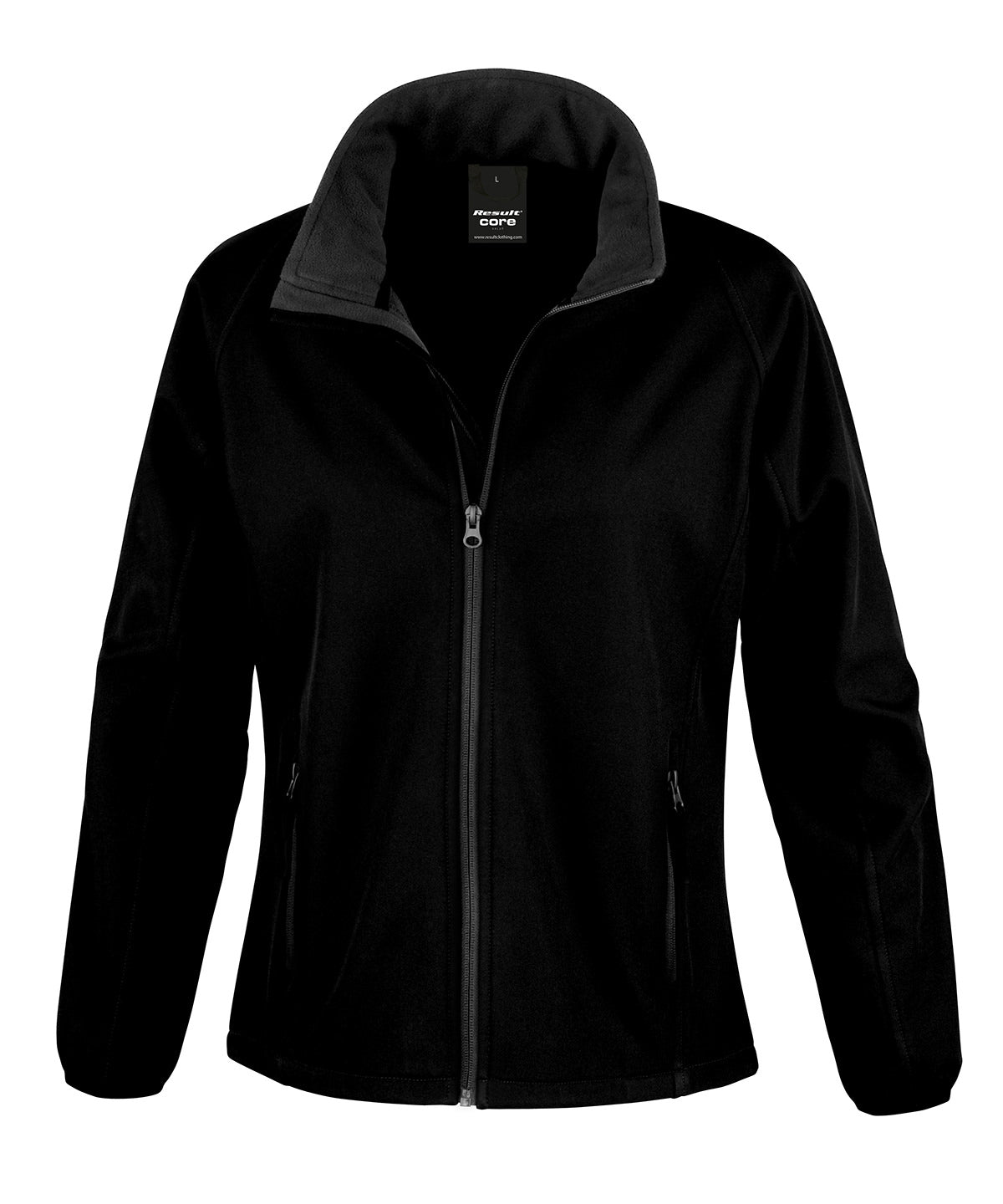 Women's Core printable softshell jacket - Black/Black