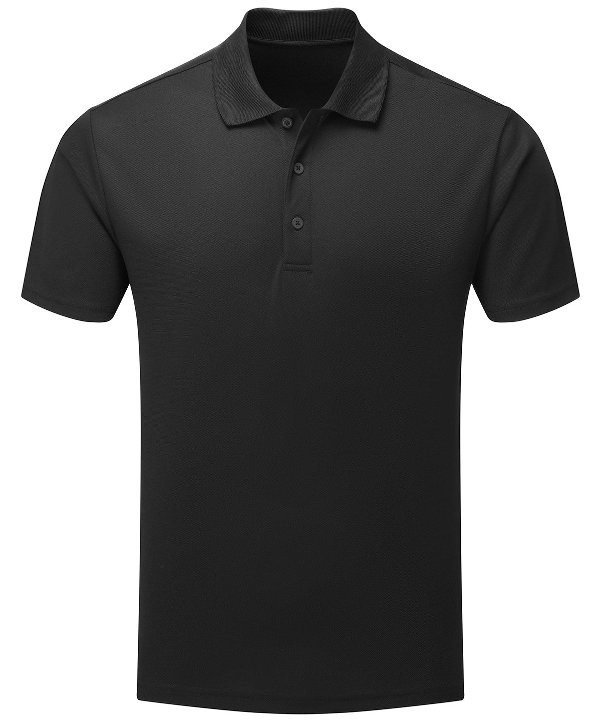 Men's spun dyed sustainable polo shirt - Black