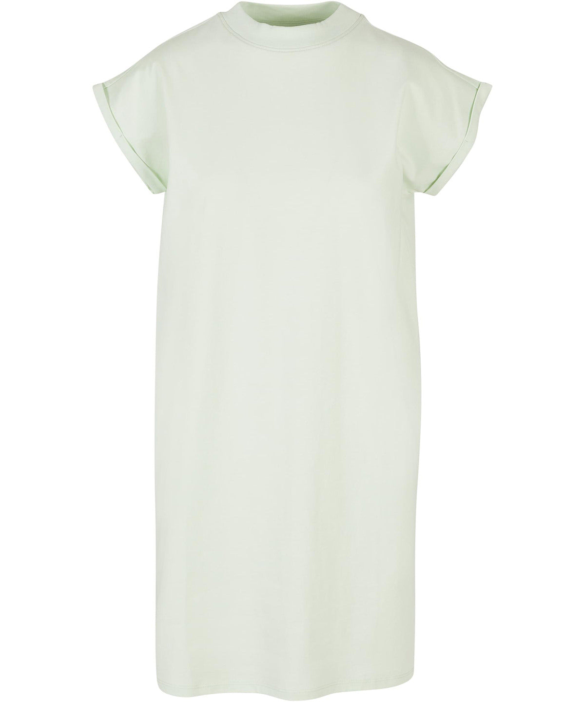 Women's turtle extended shoulder dress - Light Mint