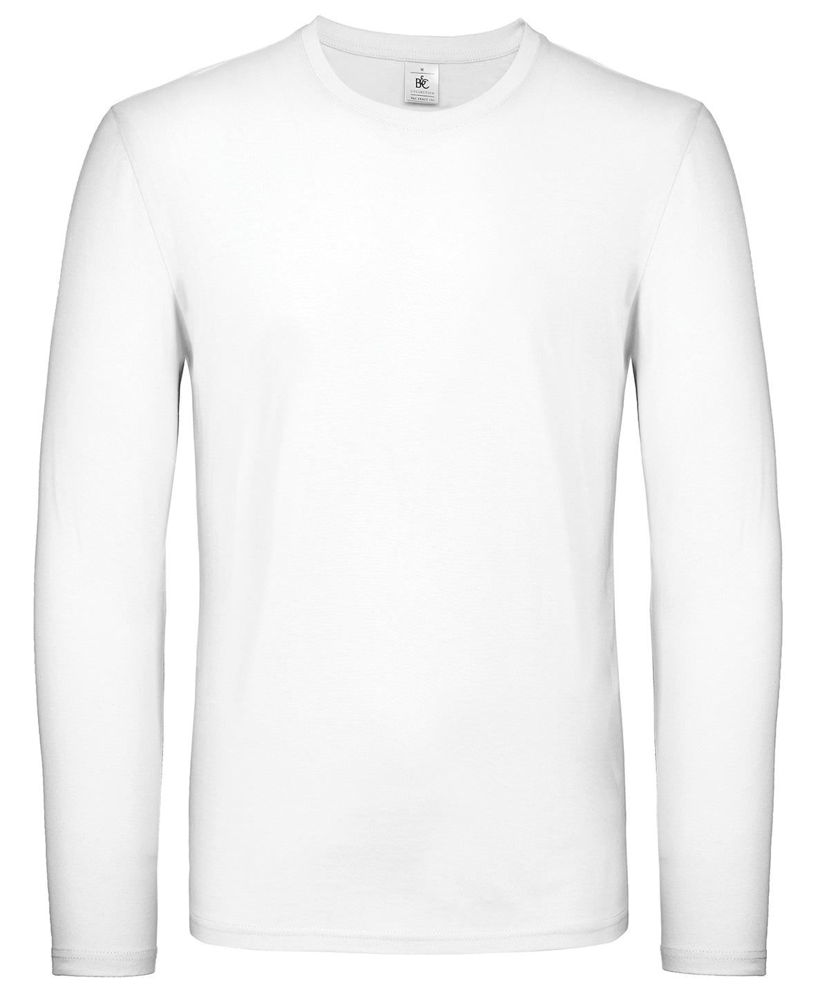 B&C #E150 long sleeve - White