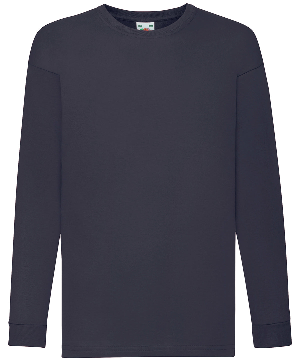 Kids long sleeve valueweight T - Deep Navy