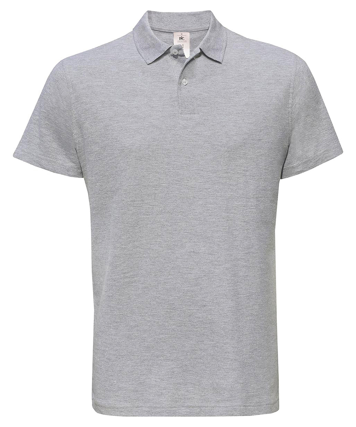 B&C ID.001 polo - Heather Grey