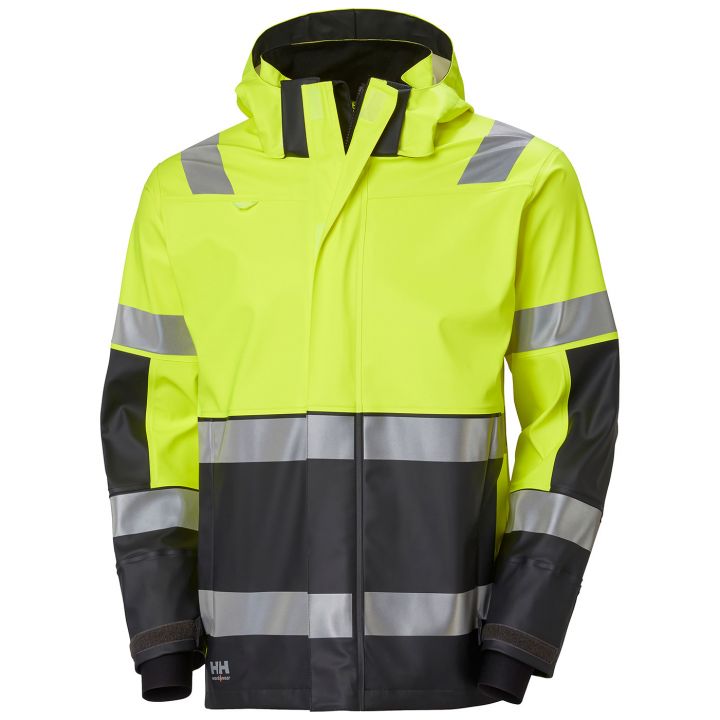 ALNA 2.0 RAIN JACKET - 369 YELLOW/EBONY