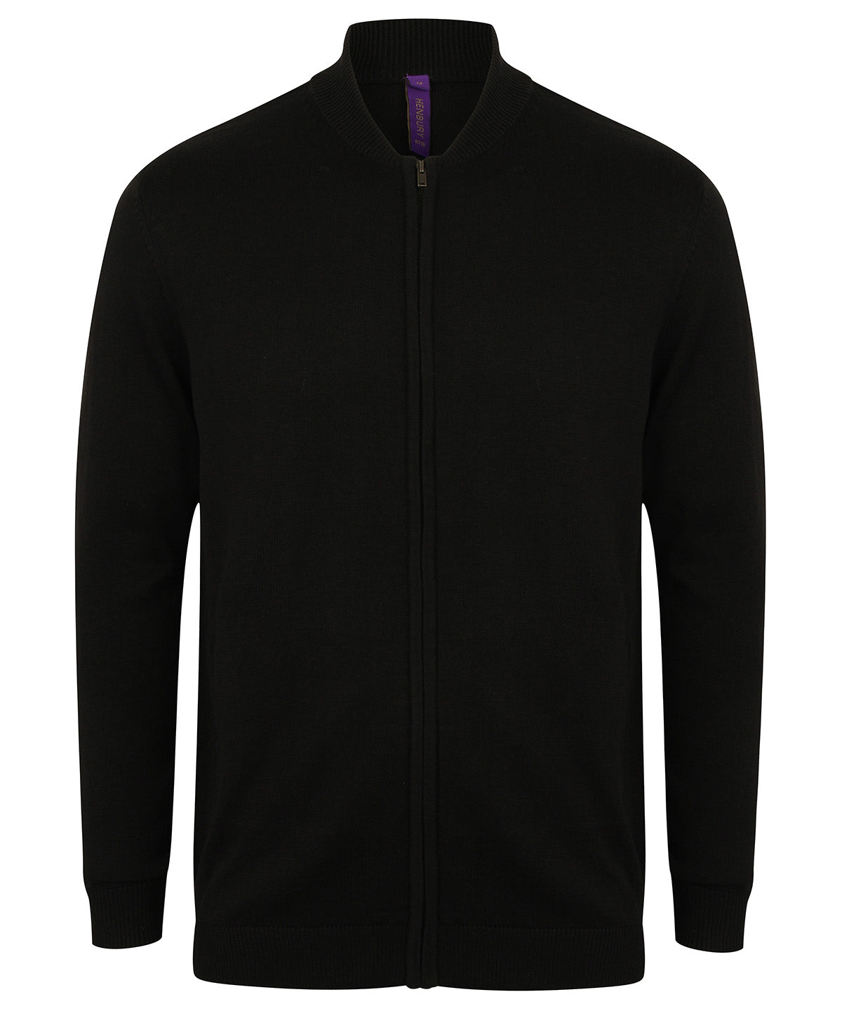 Unisex zip-through cardigan - Black