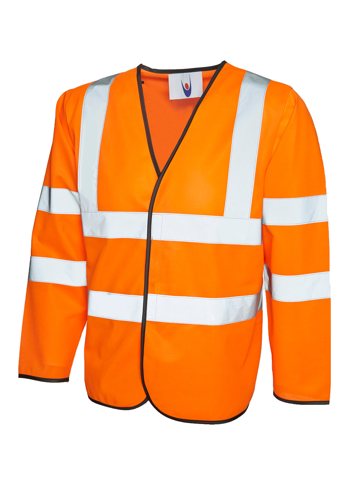 Long Sleeve Safety Waist Coat - Orange