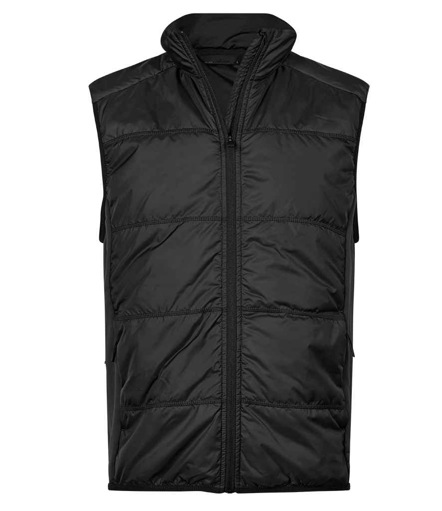 Tee Jays Hybrid-Stretch Bodywarmer - Black/Black