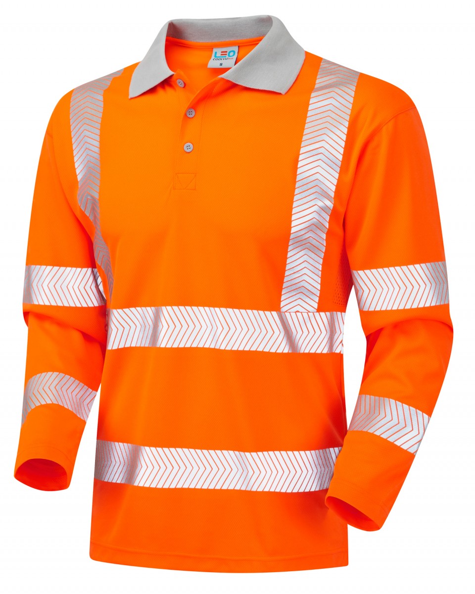 BARRICANE ISO 20471 Cl 3 Coolviz Plus Sleeved Polo Shirt