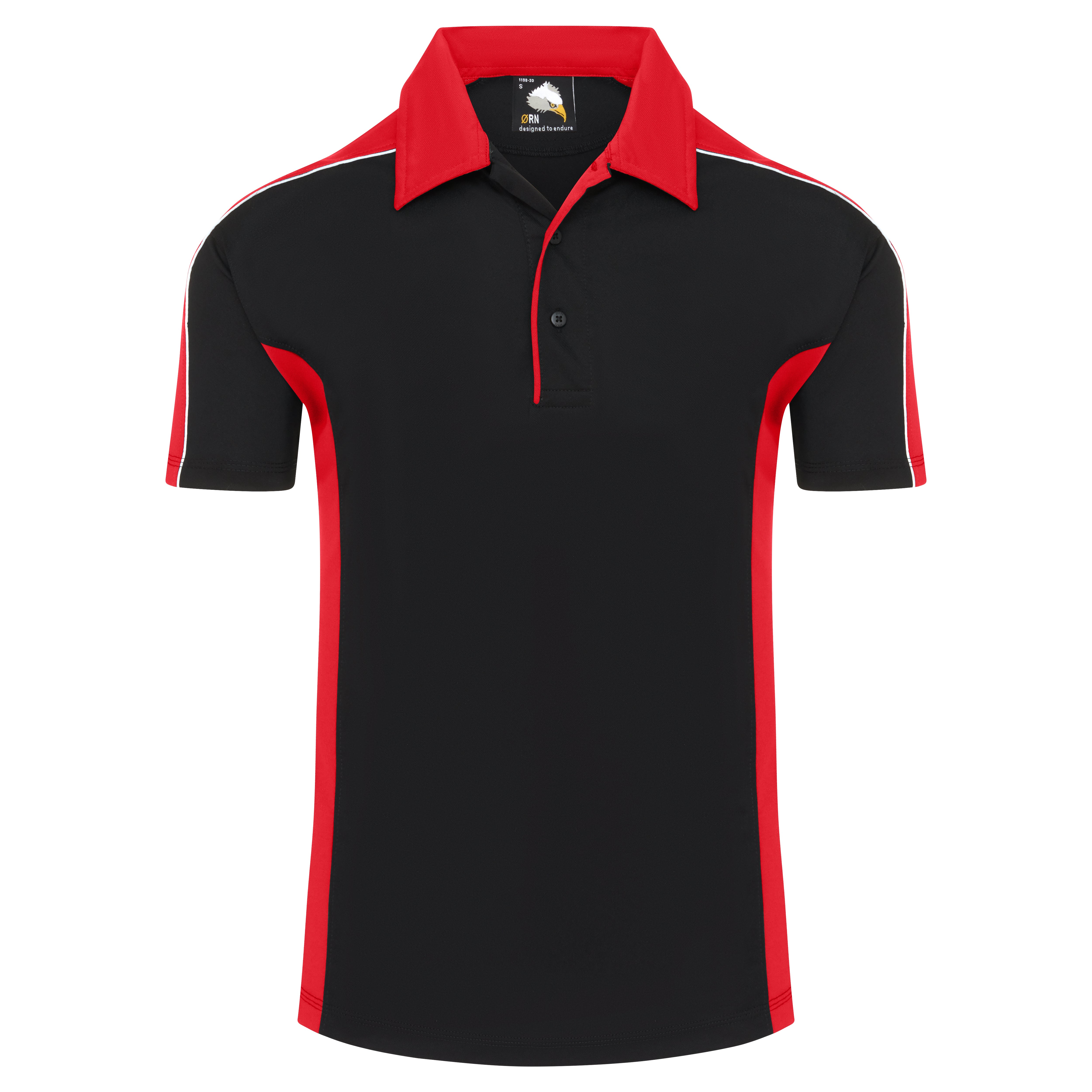 Avocet Wicking Poloshirt - Black/Red