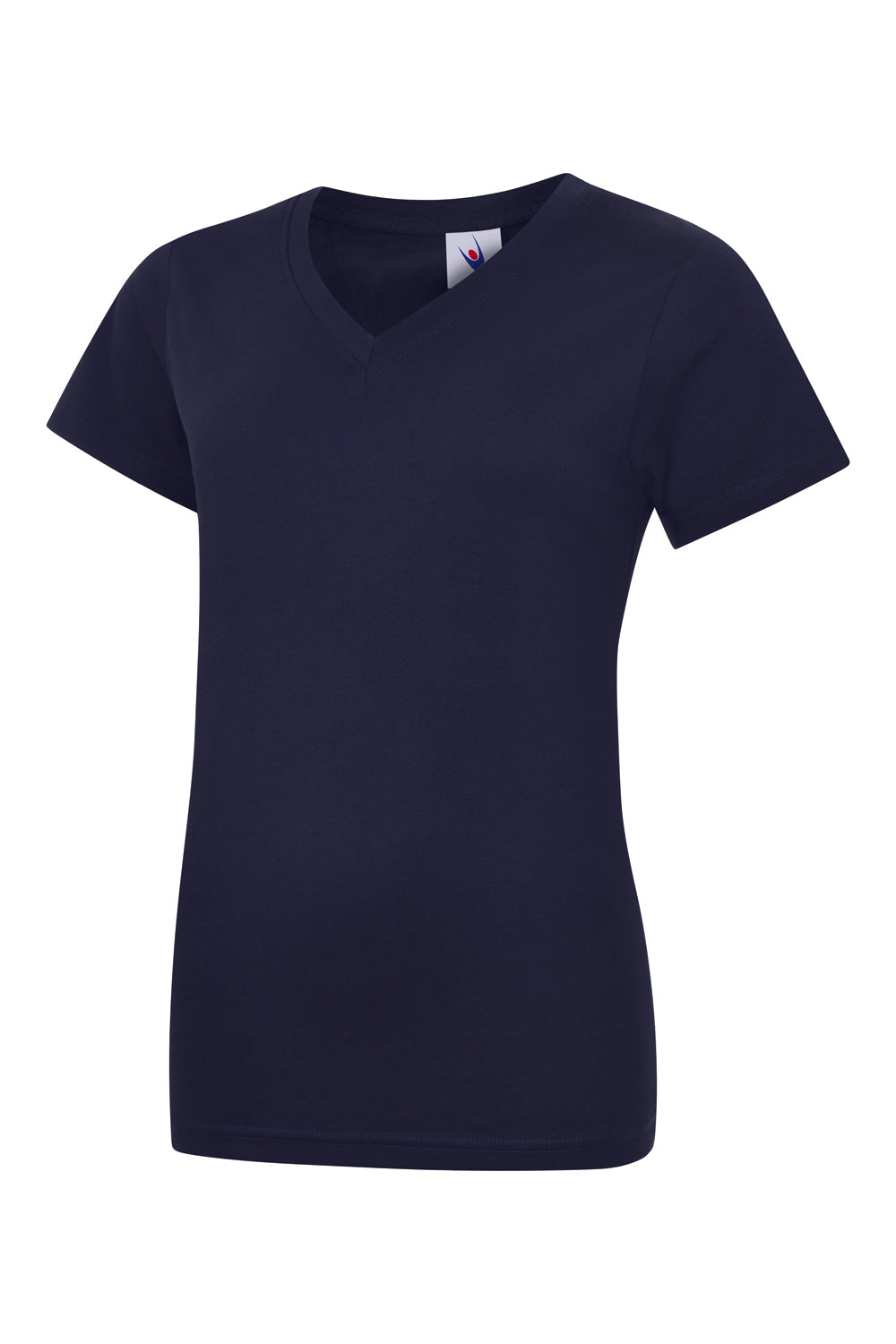 Ladies Classic V Neck T Shirt - Navy