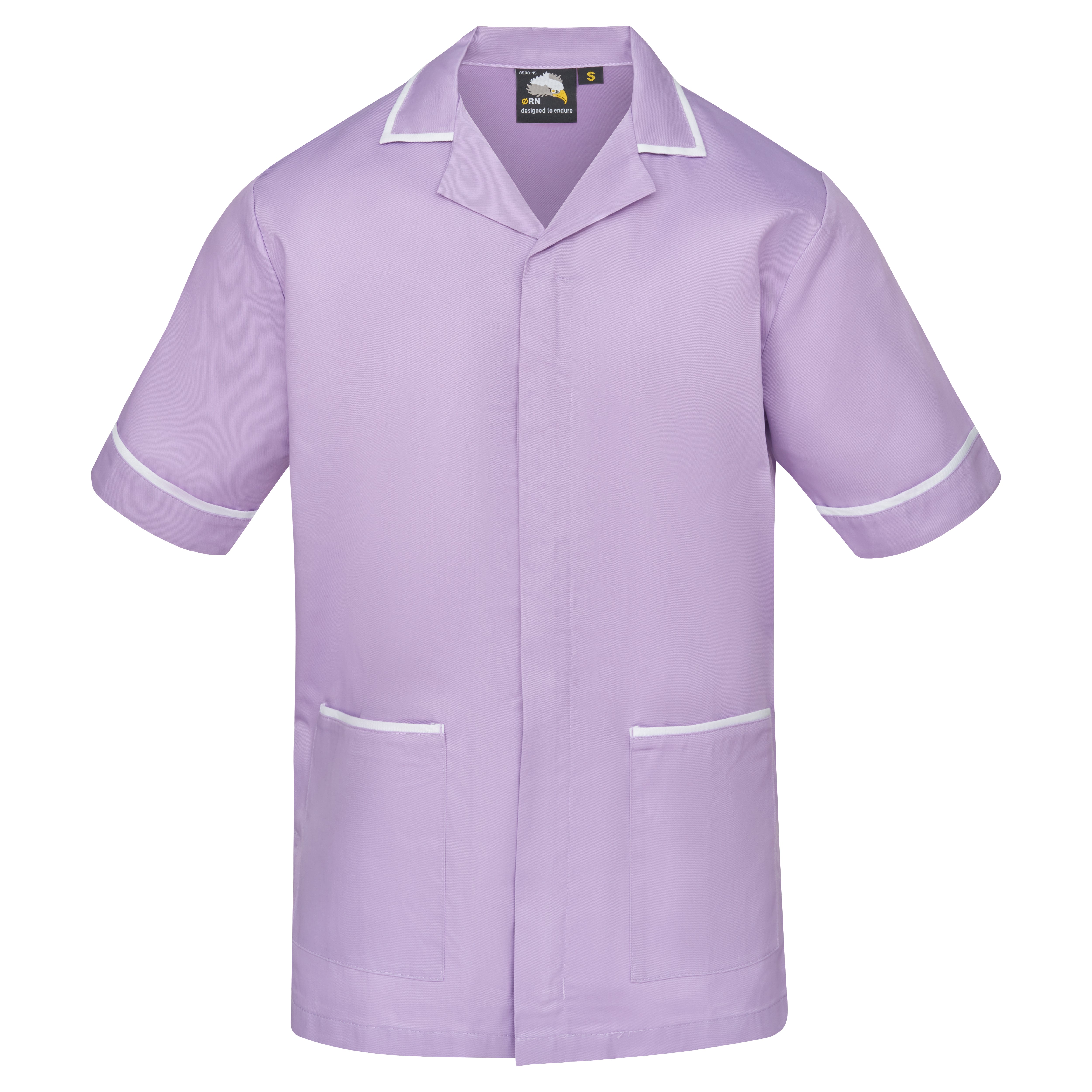 Darwin Male Tunic - Lilac With White Trim