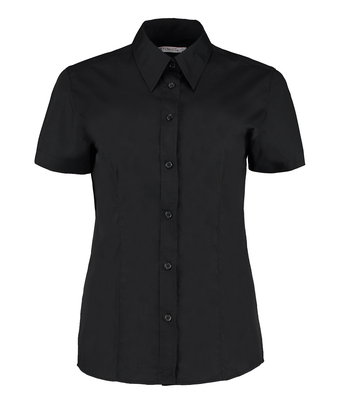 Women's workforce blouse short-sleeved (classic fit) - Black