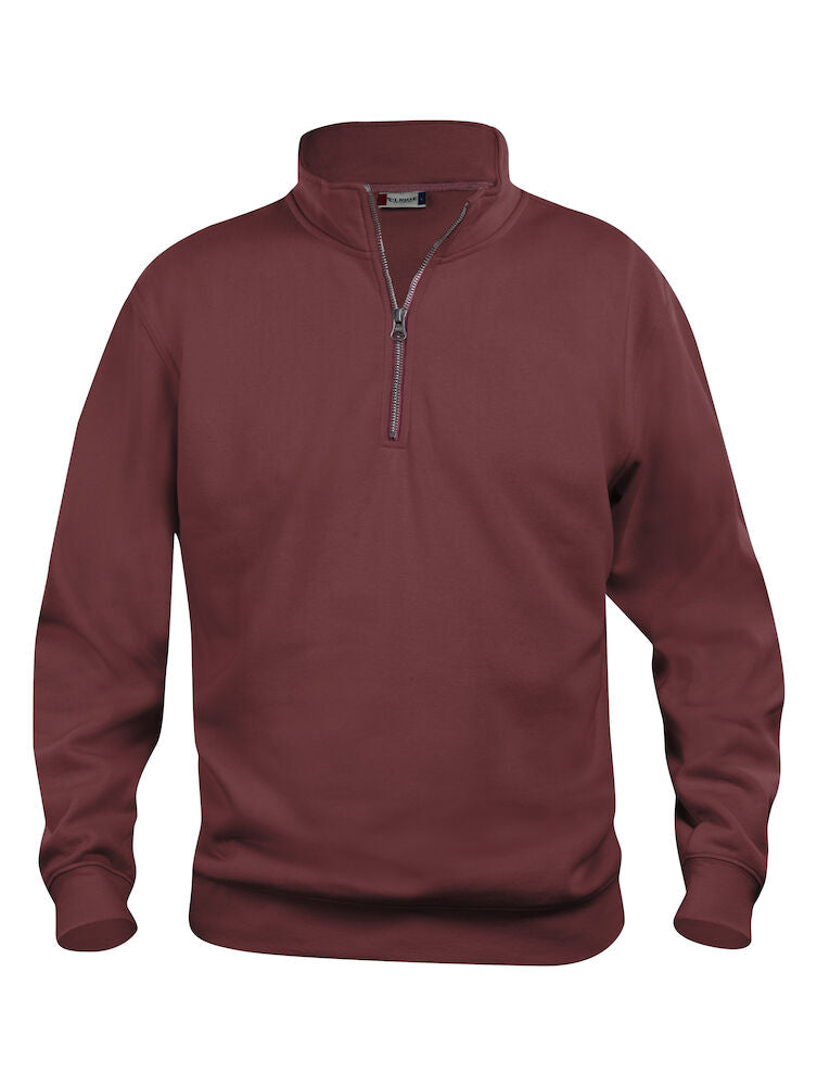 Basic Half Zip - Burgundy