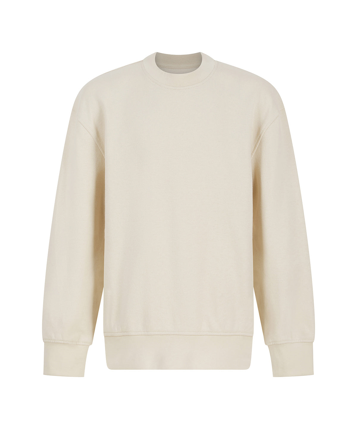 Kids sustainable fashion curved hem sweatshirt - Light Stone