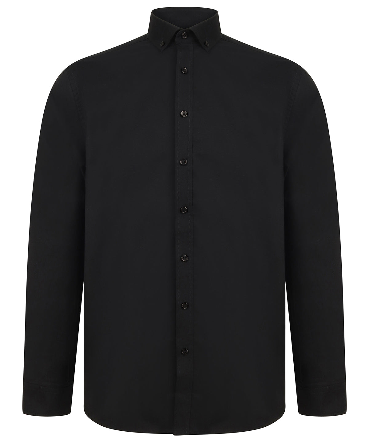 Modern long sleeve Oxford shirt - Black