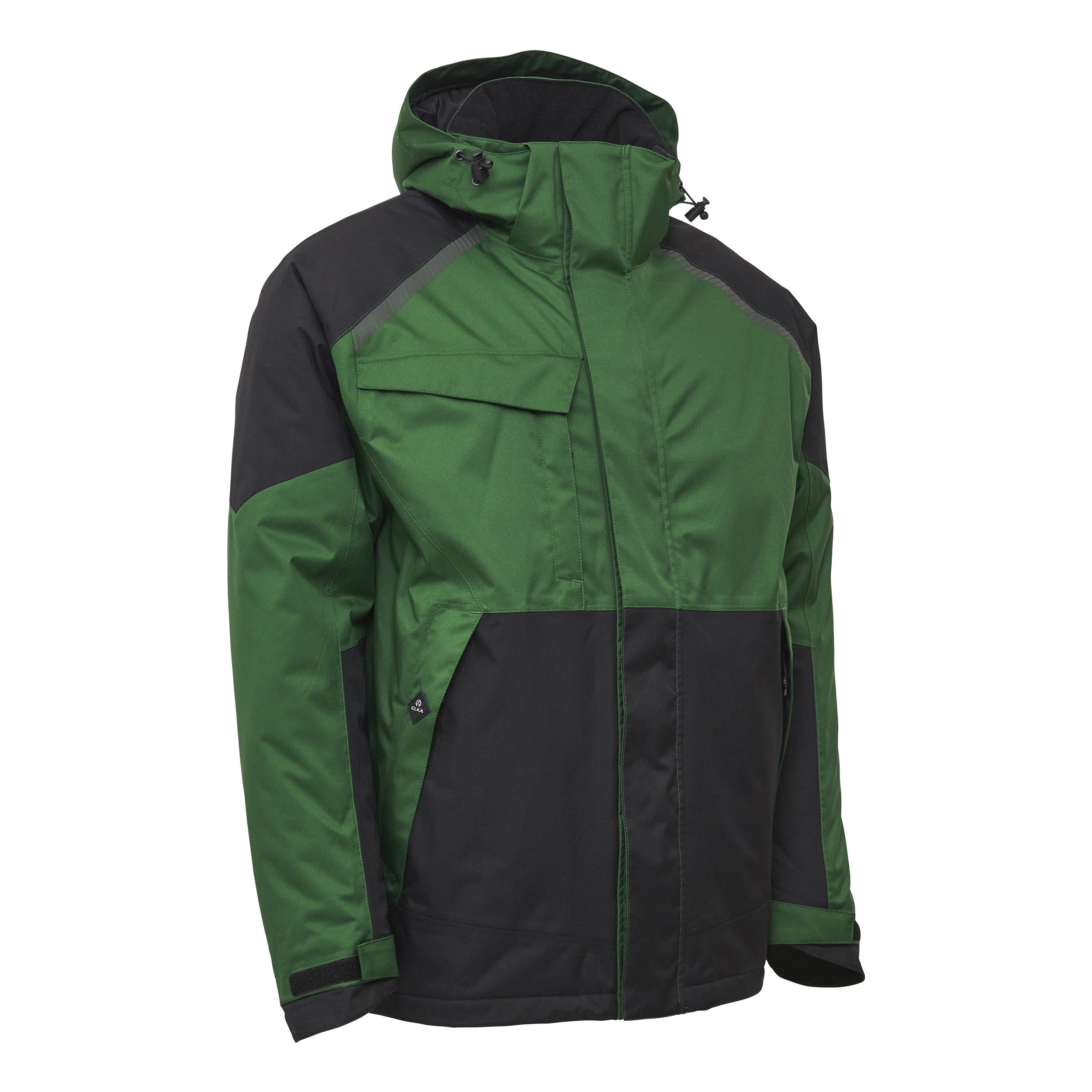 Working Xtreme Stretch Winter Jacket - Green/Black