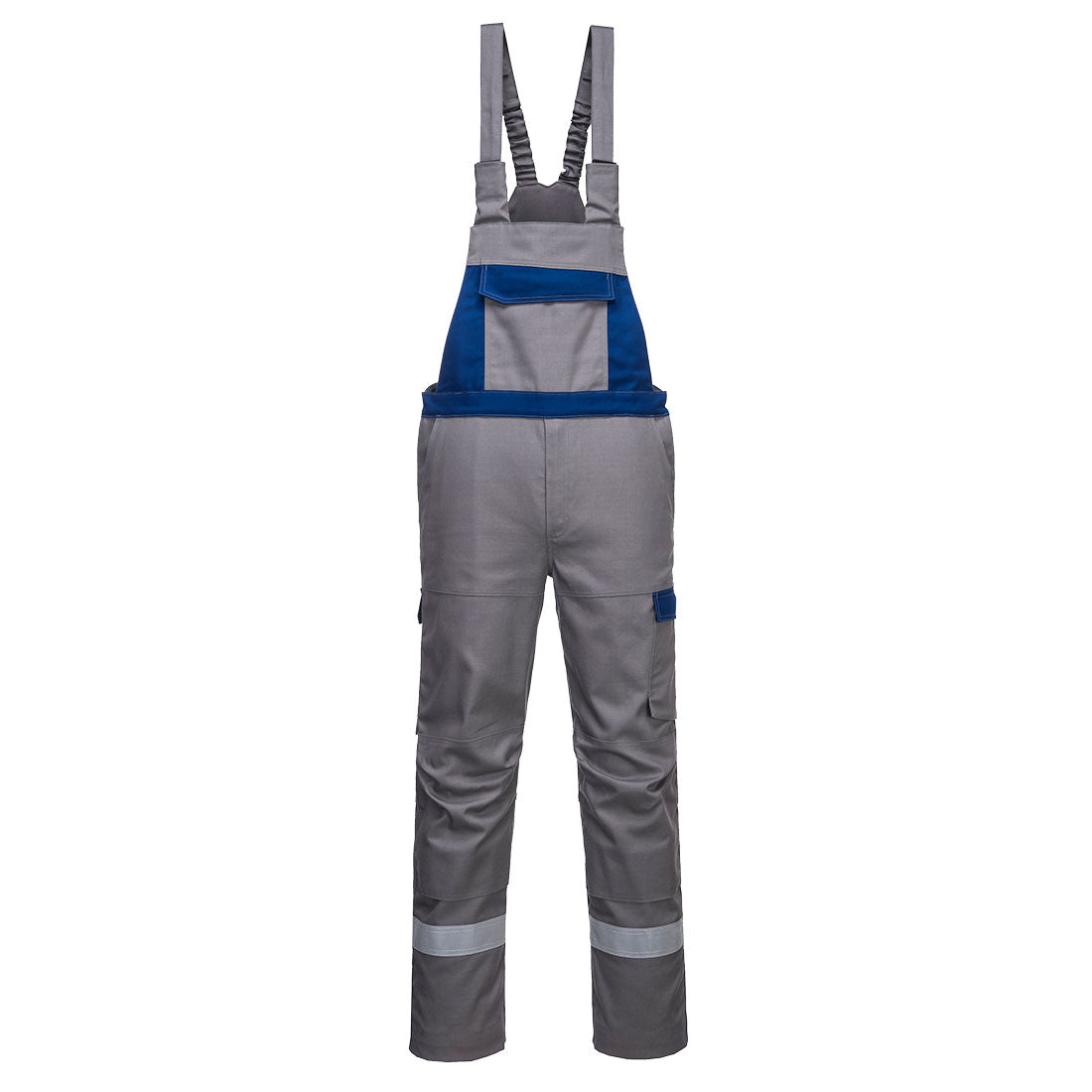 Bizflame Ultra Two Tone Bib & Brace - Grey