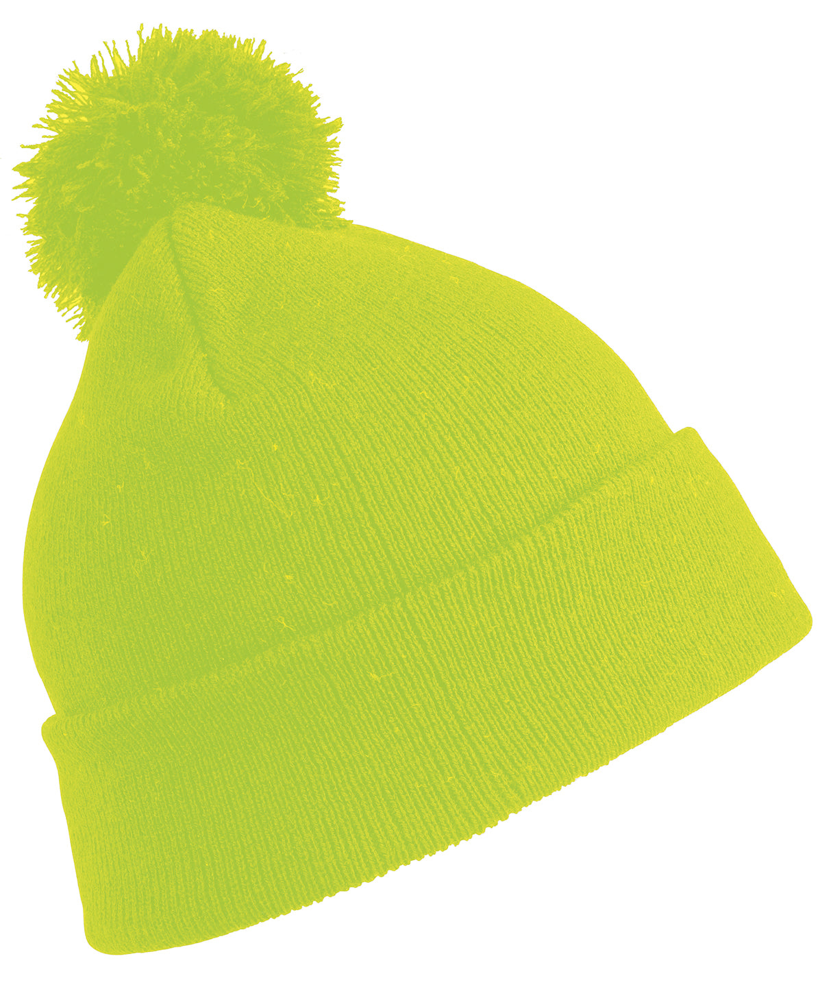 Junior Pom Pom Beanie - Flo Yellow