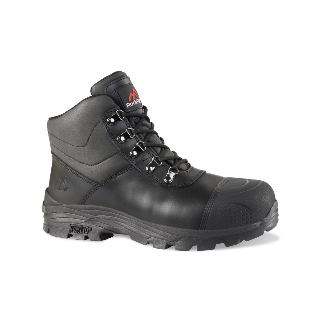 Rock Fall RF170 Granite Robust Safety Boot Size 5 - Black
