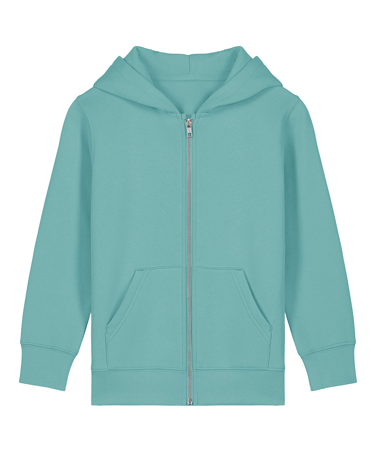 Kids Mini Cultivator 2.0 iconic zip-thru hoodie sweatshirt (STSK182) - Teal Monstera