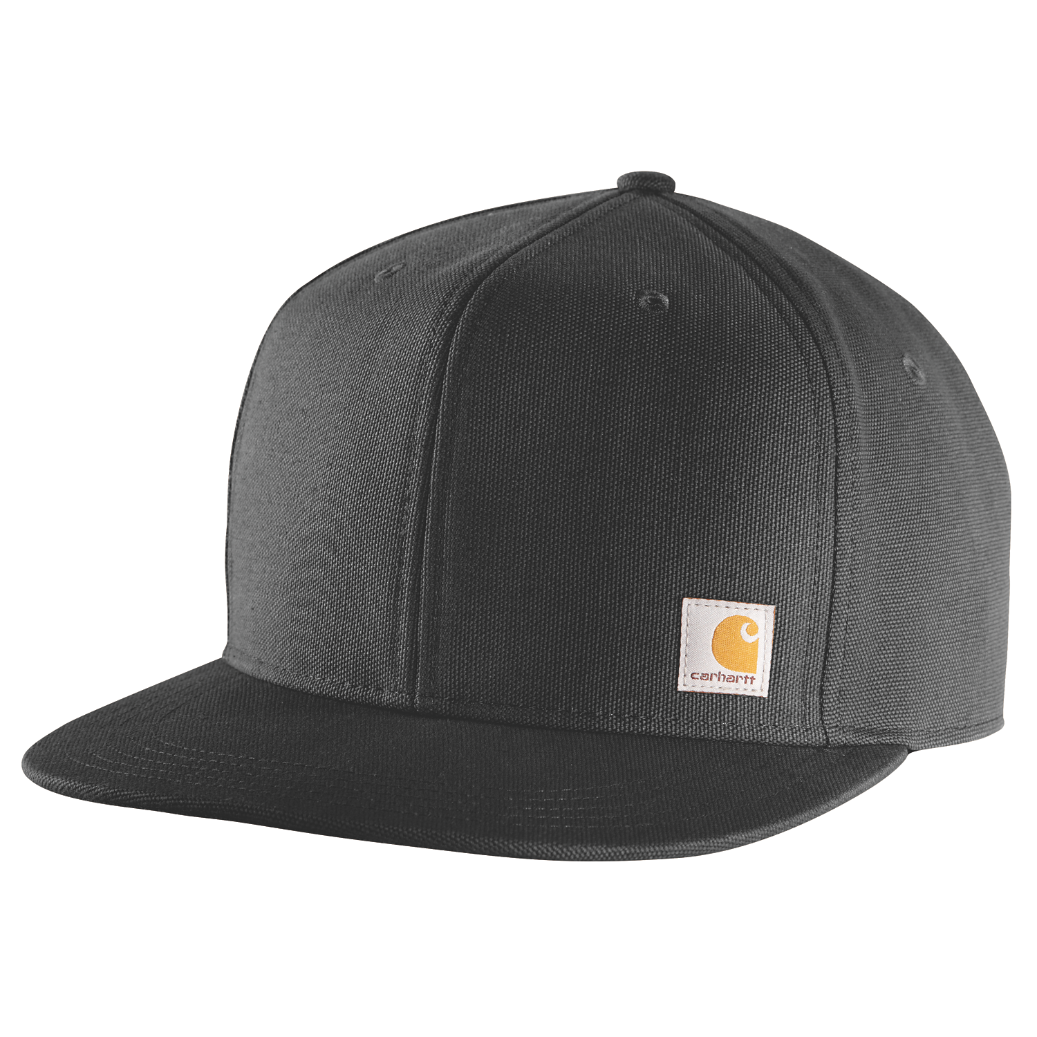 Firm Duck Flat Brim Cap - Black