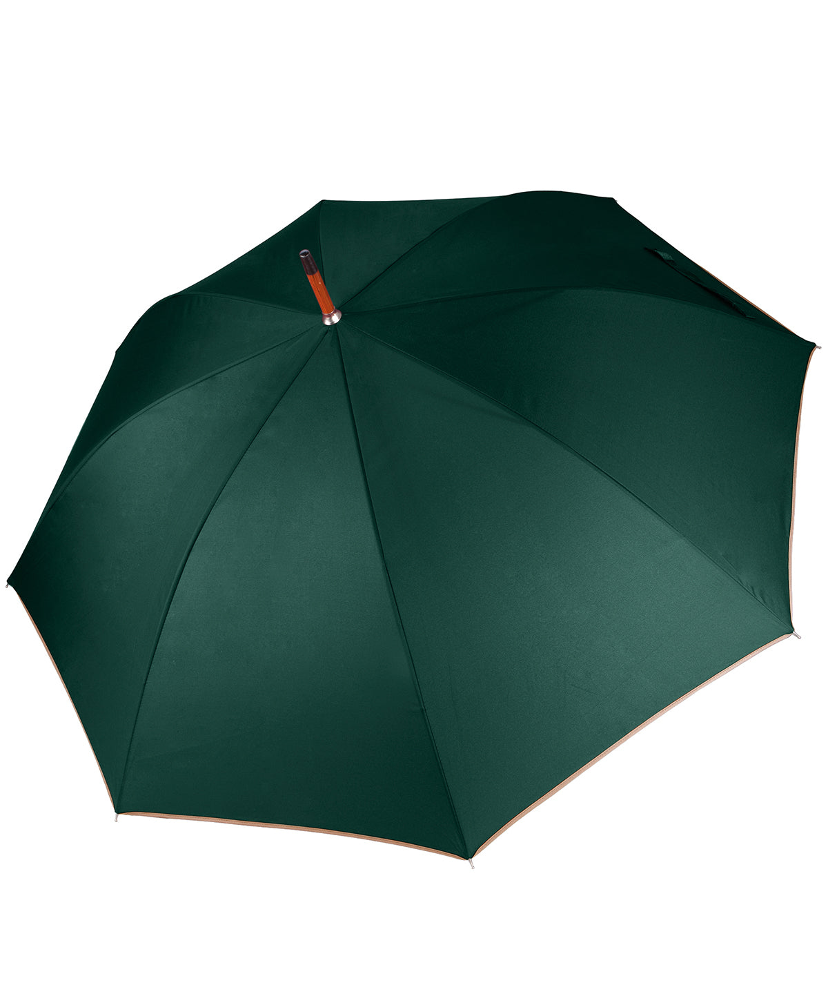 Auto open wooden umbrella - Bottle/Beige
