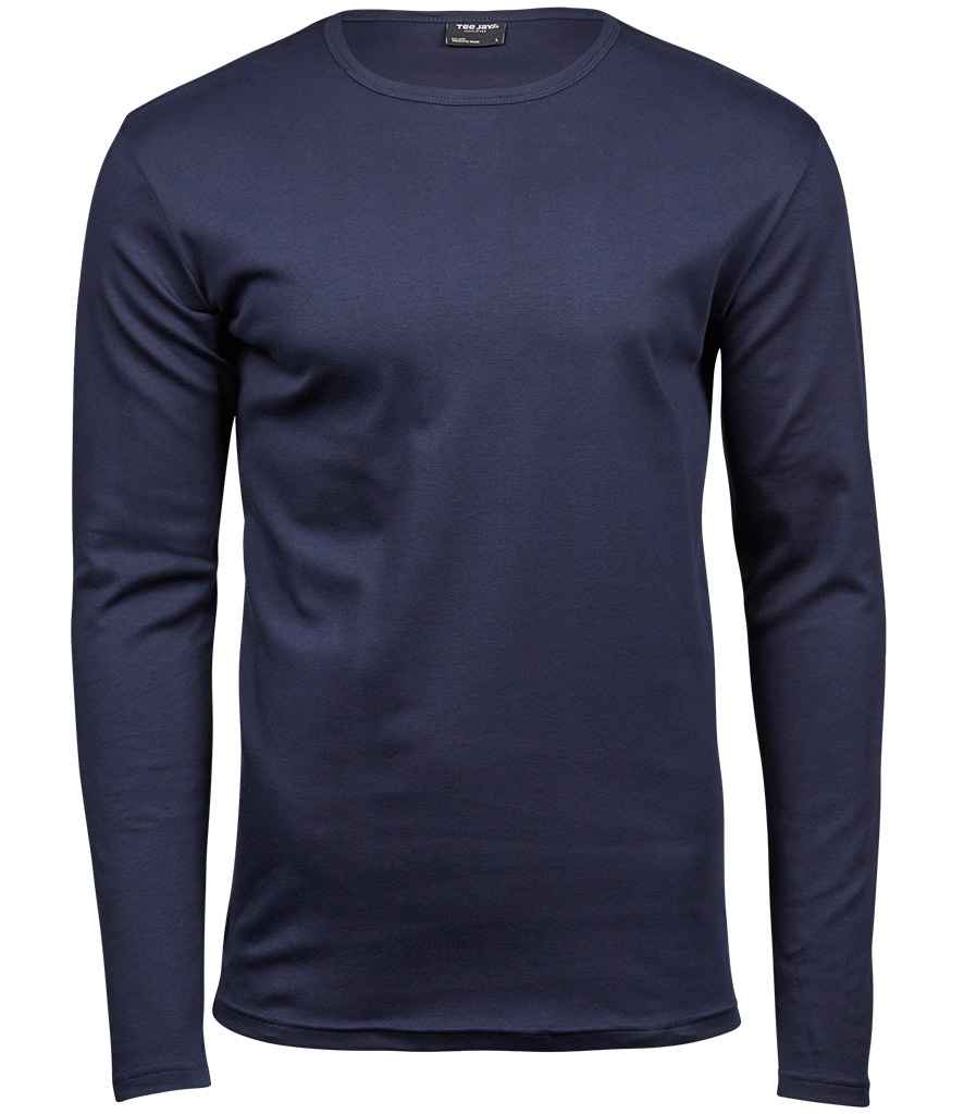 Tee Jays Long Sleeve Interlock T-Shirt - Navy