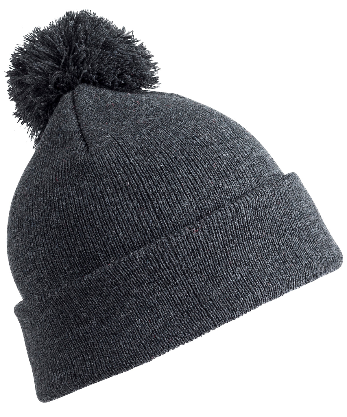 Junior Pom Pom Beanie - Grey