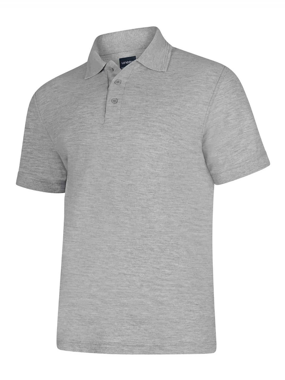 Deluxe Polo Shirt - Heather Grey